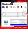 exhaust muffler DOMINATOR S6 fits to Suzuki GSXR 1000 K9 L0 L1 2009  2011 2