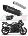 exhaust muffler DOMINATOR homologated road legal HP6 BLACK fits to Yamaha YZF R6 2003  2007 5
