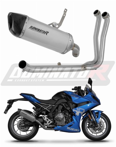 complete exhaust system with muffler DOMINATOR Full System titanium HP6 fits to Suzuki GSX8R / 8S 2023  2025
