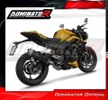 kompletny układ wydechowy z tłumikiem DOMINATOR Full System S6 CZARNY pasujący do motocykla Triumph STREET TRIPLE 765 S / R / RS 2023 - 2024