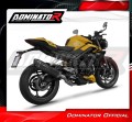 kompletny układ wydechowy z tłumikiem DOMINATOR Full System HP6 CZARNY pasujący do motocykla Triumph STREET TRIPLE 765 S / R / RS 2023 - 2024