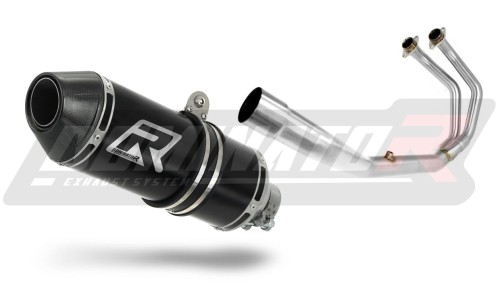 complete exhaust system with muffler DOMINATOR Full System HP3 BLACK fits to Yamaha MT03 2017  2020 2