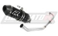 kompletny układ wydechowy z tłumikiem DOMINATOR Full System HP3 CZARNY pasujący do motocykla Yamaha YZF R125 2008 - 2013 2