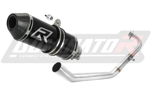 complete exhaust system with muffler DOMINATOR Full System HP3 BLACK fits to Yamaha YZF R125 2008  2013 2