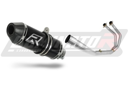 kompletny układ wydechowy z tłumikiem DOMINATOR Full System HP3 CZARNY pasujący do motocykla Yamaha YZF-R3 300 2015 - 2018