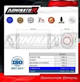 complete exhaust system with muffler DOMINATOR Full System HP8 BLACK fits to CF MOTO 675 SRR 2024  2026 7