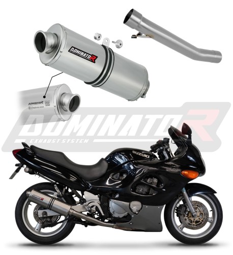exhaust muffler DOMINATOR homologated road legal OV fits to Suzuki GSXF 750 1998  2006 6