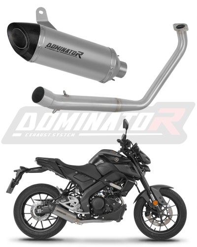 kompletny układ wydechowy z tłumikiem DOMINATOR Full System Tytanowy HP8 pasujący do motocykla Yamaha MT 125 2020