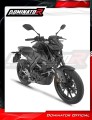 complete exhaust system with muffler DOMINATOR Full System HP8 BLACK fits to Yamaha MT 125 2020  6