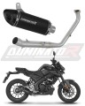 kompletny układ wydechowy z tłumikiem DOMINATOR Full System HP8 CZARNY pasujący do motocykla Yamaha MT 125 2024 - 2026