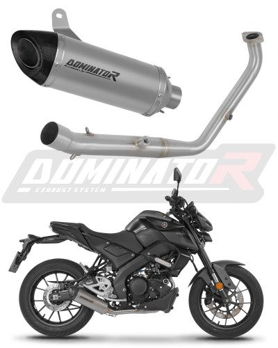 complete exhaust system with muffler DOMINATOR Full System titanium HP8 fits to Yamaha MT 125 2024  2026