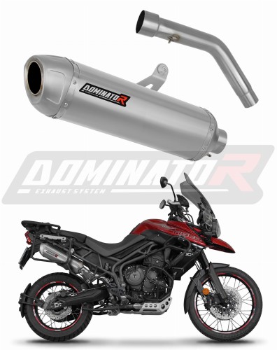 exhaust muffler DOMINATOR S6 fits to Triumph Tiger 800 XCA 2018  2020