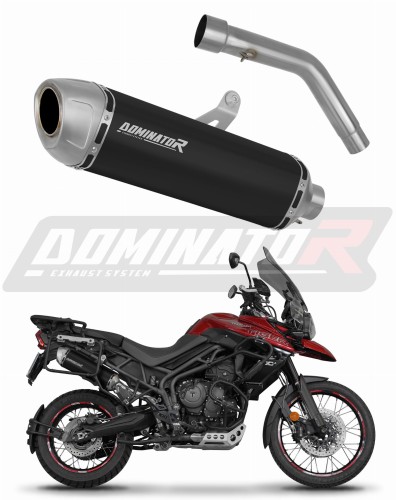 wydech tłumik DOMINATOR S6 CZARNY pasujący do motocykla Triumph Tiger 800 XCA 2018 - 2020