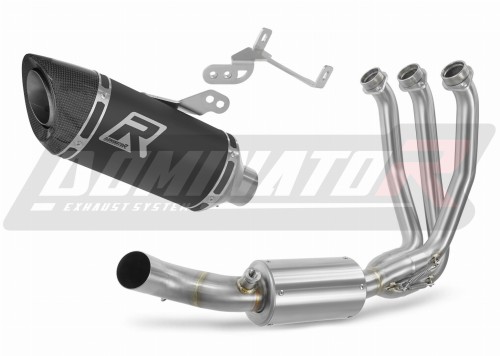 kompletny układ wydechowy z tłumikiem DOMINATOR Full System HP8 CZARNY pasujący do motocykla CF MOTO 675 NK 2024 - 2026