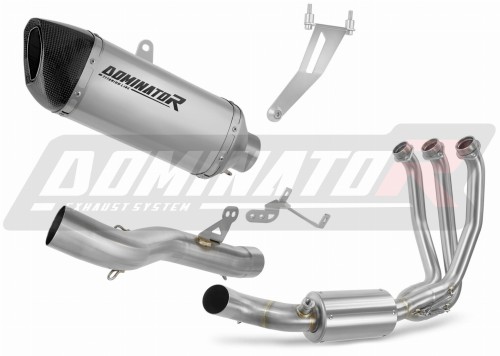 kompletny układ wydechowy z tłumikiem DOMINATOR Full System Tytanowy HP6 pasujący do motocykla CF MOTO 675 NK 2024 - 2026