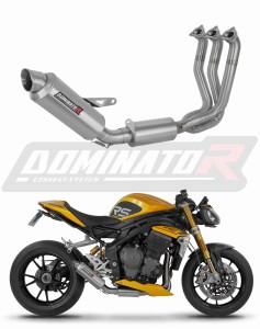 Triumph Speed Triple 1200 RS / RR 2021 - 2024 Full Exhaust System Collector Silencer GPF + dB killer