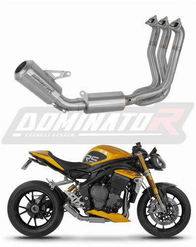 complete exhaust system with muffler DOMINATOR Full System GPS fits to Triumph Speed Triple 1200 RS / RR 2021  2024