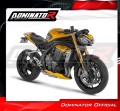 kompletny układ wydechowy z tłumikiem DOMINATOR Full System S3 CZARNY pasujący do motocykla Triumph Speed Triple 1200 RS / RR 202