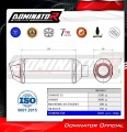 complete exhaust system with muffler DOMINATOR Full System S3 BLACK fits to Yamaha MT 09 Tracer 900 / GT 2015  2020 7
