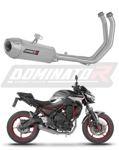 complete exhaust system with muffler DOMINATOR Full System S3 fits to Kawasaki Ninja 650 2023  2026