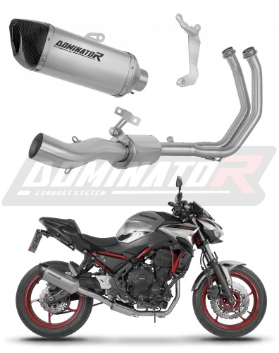 kompletny układ wydechowy z tłumikiem DOMINATOR Full System Tytanowy HP6 pasujący do motocykla Kawasaki Ninja 650 2023 - 2026