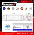 complete exhaust system with muffler DOMINATOR Full System HP6 BLACK fits to Kawasaki Z650 2023  2026 7