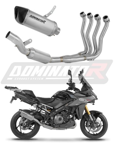 complete exhaust system with muffler DOMINATOR Full System titanium HP6 EX fits to Suzuki GSXS 1000 GX 2024