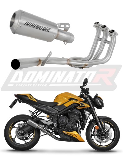 complete exhaust system with muffler DOMINATOR Full System GPS fits to Triumph STREET TRIPLE 765 S / R / RS 2023  2024 4