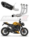 kompletny układ wydechowy z tłumikiem DOMINATOR Full System HP8 CZARNY pasujący do motocykla Triumph Street Triple 765 RS 2024 - 2025 4