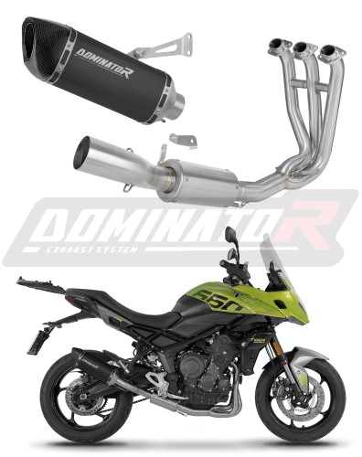 complete exhaust system with muffler DOMINATOR Full System HP6 BLACK fits to Triumph Tiger Sport 660 2025  2026
