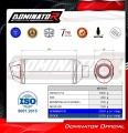 exhaust muffler DOMINATOR S3 fits to KTM 125 Duke 2021  2023 6