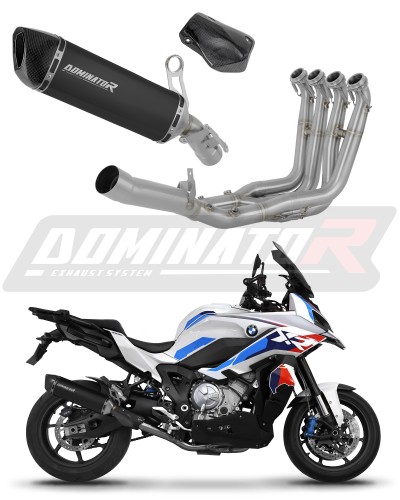 complete exhaust system with muffler DOMINATOR Full System HP6 BLACK fits to BMW S1000XR 2020  2026
