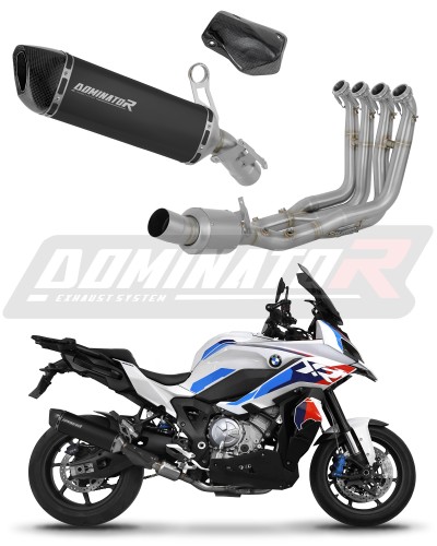 kompletny układ wydechowy z tłumikiem DOMINATOR Full System HP6 CZARNY EX pasujący do motocykla BMW S1000XR 2020 - 2026