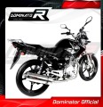 kompletny układ wydechowy z tłumikiem DOMINATOR Full System Owalny pasujący do motocykla Yamaha YBR 125 2009 - 2018 3
