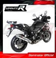 exhaust muffler DOMINATOR homologated road legal ROUND fits to DL 1000 VSTROM 2017  2020 2
