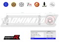 exhaust muffler DOMINATOR ROUND fits to Suzuki GSXR 1000 K7 K8 2007  2008 2