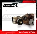 decat tłumik środkowy DOMINATOR Mid Pipe pasujący do motocykla GSXR 600 L1-L7 2011 - 2017 6