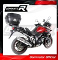 exhaust muffler DOMINATOR homologated road legal ROUND fits to DL 1000 VSTROM 2014  2016 2