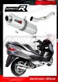 wydech tłumik DOMINATOR Owalny pasujący do motocykla Suzuki BURGMAN 400 2007 - 2016
